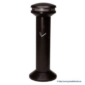 Cenicero Nero Infinity in Metallo di Grande Capacità per Esterni - Product Image 1