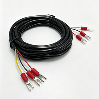 Connecteur en U ouvert en cuivre pur 4mm/6mm/8mm, Fiche double extrémité en Y, Câble de test, Câble d'alimentation 10A/20A, Bornes 3.81/5.08/6.3
