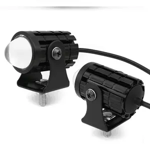 Motorcycle spotlights, headlights, LED dual-color small steel cannon, far and near, waterproof, ultra-bright 12-80V