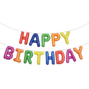 Globo de Aluminio con Letras de Feliz Cumpleaños de 16 Pulgadas, Versión Estadounidense, para Decoración de Fiestas de Cumpleaños - Product Image 5