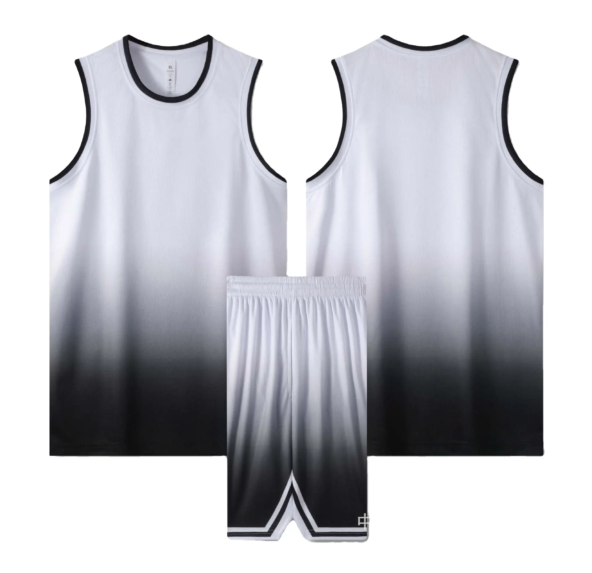 Boys' Blue Jersey Vest Quick-Drying Sports Training Uniform School Basketball Game Uniform Printed Ball Number