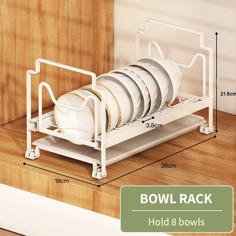 Blanc-1 Rack de cuvette rétractable de niveau