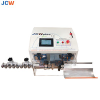 Machine automatique de fabrication de câbles Cat5 et Cat6 JCW-CS08, équipement de coupe, de dénudage et de pelage de fils multibrins