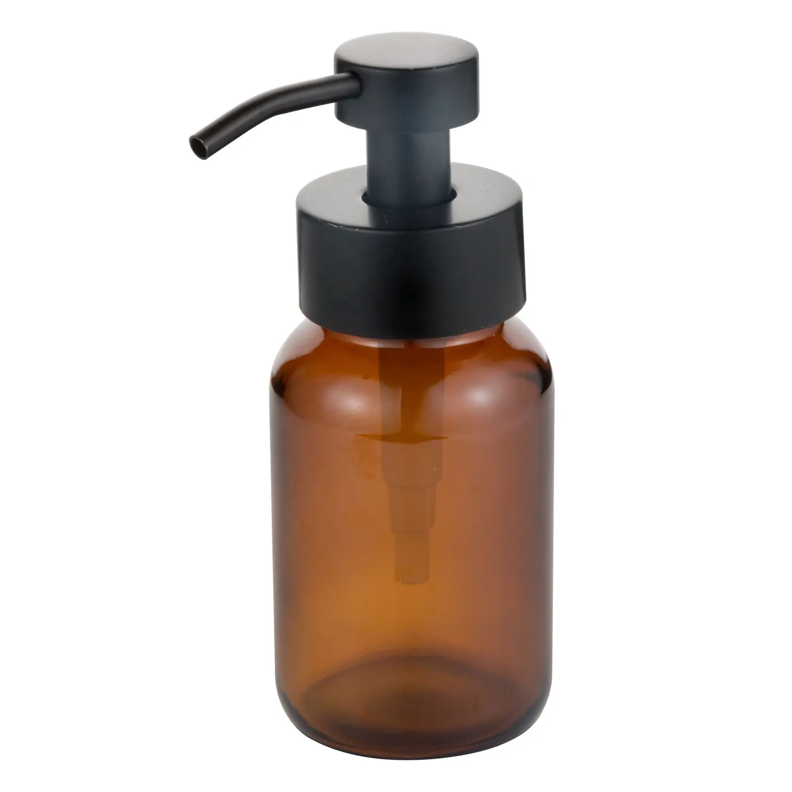 Distributeur de savon à pompe en or et ambre, ml, flacon à main en verre, avec pompe en métal, couvercle noir, à bon prix