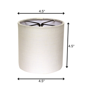 HMS 5 \ "lusso moderno lampadario interno stile tamburo neve Set di 6 paralumi in lino con vetro in Rattan motivi campana/cono - Product Image 3