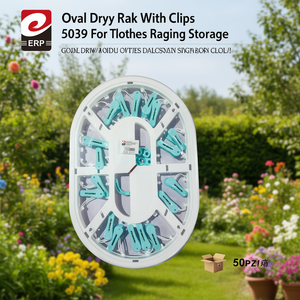 Séchoir ovale avec pinces 5039 pour suspendre et ranger les vêtements - Product Image 3