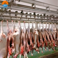 Ligne de production d'abattage automatique clé en main pour moutons et chèvres, avec moteur, en acier inoxydable, haute productivité et faible consommation de main-d'œuvre