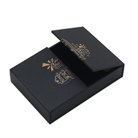 Boîte à bijoux noire à Double porte, fleur conservée, saint-valentin, cadeau de fête des mères, nœud, bijoux, cadeau, rouge à lèvres, collier, boîte à parfum, 2023
