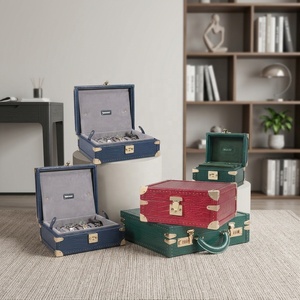 Boîte de rangement élégante en cuir de crocodile à 8 fentes Boîte de <span class=keywords><strong>montre</strong></span> élégante avec 8 fentes <span class=keywords><strong>pour</strong></span> montres - Product Image 6