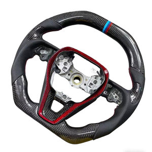 พวงมาลัยคาร์บอนไฟเบอร์สีแดงแบบฟอร์จ ทำมือ สำหรับรถยนต์โตโยต้า คัมรี่ รุ่นที่ 8 รุ่น L LE XLE SE <span class=keywords><strong>XSE</strong></span> TRD และอวาลอน ปี 2018-2023 - Product Image 2