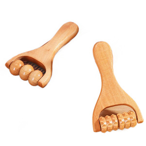 Rodillo de Masaje de Madera, Masajeador de Pies Manual con una Sola Asa, para Uso Doméstico - Product Image 5