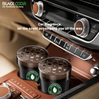 Désodorisant de voiture en forme de tasse à café en plastique Oud noir
