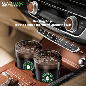 Désodorisant de voiture en forme de tasse à café en plastique Oud noir - Product Image 4
