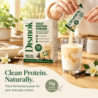Poudre de protéines de levure en gros, sachets de 20g, saveur vanille, marque privée, emballage personnalisé avec logo, OEM ODM