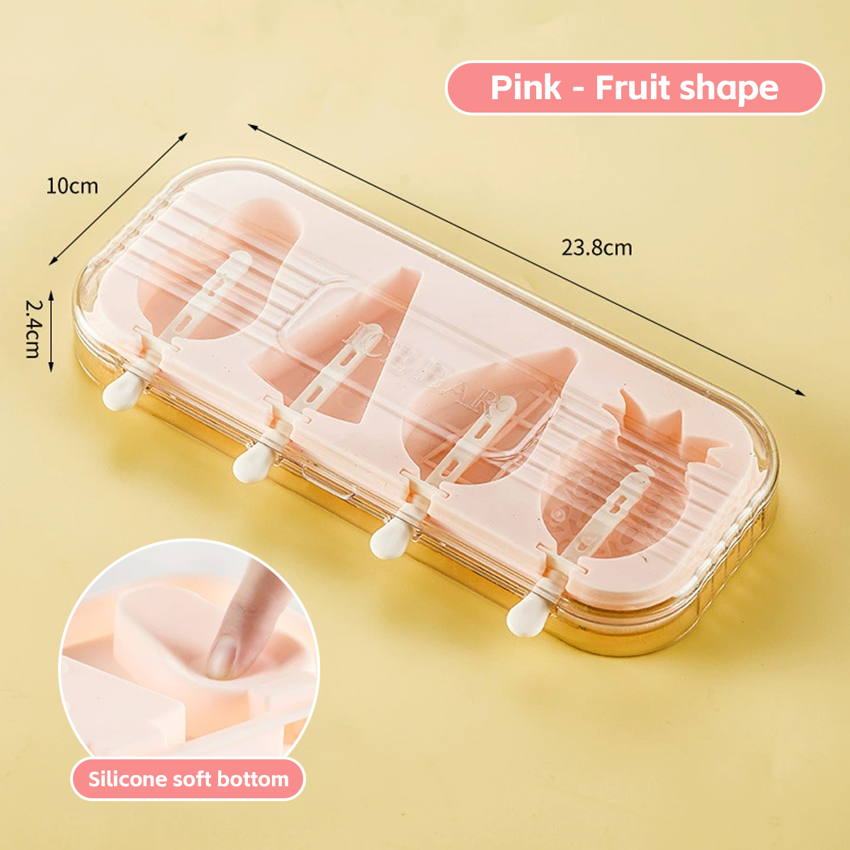 รูปทรงผลไม้สีชมพู