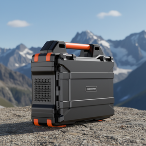 Station d'alimentation portable 300W avec panneau solaire pliable MPPT, alimentation d'urgence, sortie AC/DC à onde sinusoïdale pure, batterie lithium-ion pour voiture et extérieur - Product Image 3