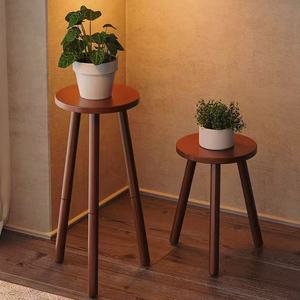 Soporte de flores de bambú, mesa consola, estante estable para exhibición de plantas de interior, para sala de estar, balcón - Product Image 1