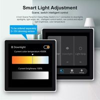 Nouvel interrupteur mural intelligent Smarsecur 2026 pour maison connectée, 220V, écran tactile OLED 3,9 pouces, contrôle à distance via application Tuya/Smart Life, WiFi/Zigbee