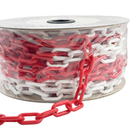 Chaînes à maillons courts de couleur unique Chaîne en plastique rouge et blanche