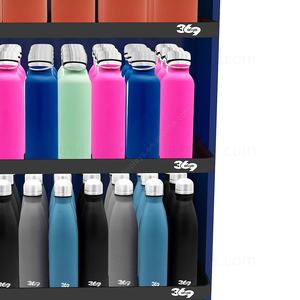 Stainless Steel <b>Bottle</b> Promotional Floor Display Metal Stand with Shelves for <b>Thermos</b> & <b>Water</b> <b>Bottles</b> Supermarket Retail Stores - Product Image 6