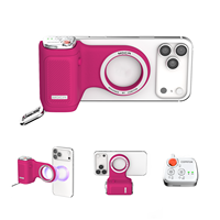 Poignée magnétique pour appareil photo COMITOK MOCA avec télécommande (20 m) pour stabilisateur/selfie en alliage d'aluminium
