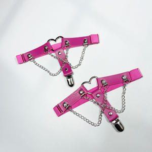 <span class=keywords><strong>Cadena</strong></span> <span class=keywords><strong>de</strong></span> Cuero <span class=keywords><strong>de</strong></span> Moda Punk Personalizada YULING, <span class=keywords><strong>Cadena</strong></span> <span class=keywords><strong>de</strong></span> <span class=keywords><strong>Muslo</strong></span> con Corazón <span class=keywords><strong>de</strong></span> Alta Elasticidad - Product Image 4