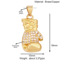 Pendentif tendance en forme de trophée de sport (baseball, football, hockey, haltérophilie), plaqué or 18 carats, pour collier DIY, fournitures de bijoux K75