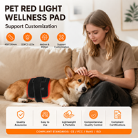 Tapis de luminothérapie rouge OEM ODM 660nm 850nm 120 LED pour chiens et chats, soulagement de la douleur, soutien corporel personnalisé