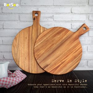 Planches à découper en bois d'<span class=keywords><strong>acacia</strong></span> écologiques personnalisables, utilisables avec des ustensiles de table, sans danger - Product Image 1