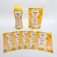 Film rétractable en PVC personnalisé pour l'emballage des perles de parfum pour lessive, étiquette thermorétractable imperméable
