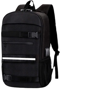 Échantillon gratuit Sac à dos pour ordinateur portable résistant à l'eau BSCI 17,4 pouces avec port de charge USB Sac de skateboard Sac à dos de sport pour skateboard - Product Image 1