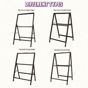 High Quality A-<b>Frame</b> Sign Board Easy Installation Pennant Style Display Rack - Product Image 2