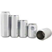 Boîtes en aluminium élégantes de marque Kasia sans BPA de 250 ml, 330 ml et 500 ml avec fermeture à anneau et ouverture facile
