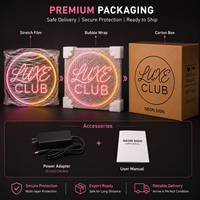 Enseigne néon LED personnalisée 12V, sûre, économe en énergie, haute transparence, avec service de conception professionnelle et logo, pour mariage et fête, au design esthétique