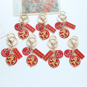 चीनी पारंपरिक भाग्यशाली शब्दों के साथ चीनी नव वर्ष 2024 उत्पाद चाबी का गुच्छा रहस्यमय पूर्व के कारण आपके जीवन को बेहतर बनाता है। - Product Image 3