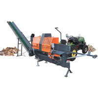 Machine de traitement du bois de chauffage CE avec convoyeur d'alimentation hydraulique pour les fournisseurs professionnels de bois de chauffage