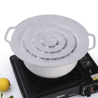 Couvercle de casserole anti-déversement en silicone de qualité alimentaire à haute température résistant aux éclaboussures couvercle de cuisine épaississant casseroles adaptées à la cuisson