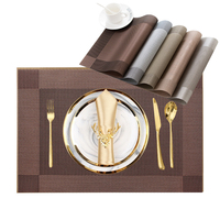 STARUNK Sets de table en PVC lavables, résistants à la chaleur, durables, tissés, pour hôtel et restaurant