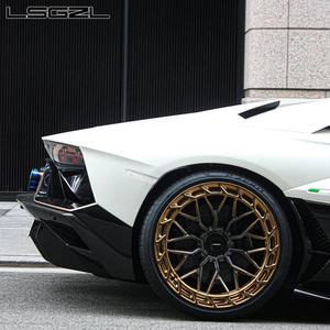 Jante en alliage forgé de luxe personnalisé noir et bronze pour <span class=keywords><strong>Lamborghini</strong></span> 5x114.3 5x120 5x130 19 20 21 22 23 pouces jante de voiture de tourisme - Product Image 4