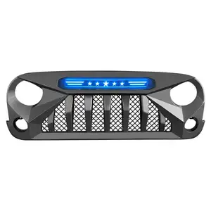 Hete Verkoop Jeep Wrangler Jk Voorgrill Zwart Plastic Wrangler Grille Jk