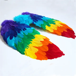 Alas de Ángel con Plumas de Arcoíris para Decoración del Día del Orgullo Gay - Product Image 3