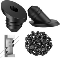 Meaogate – Anneau d'étanchéité en caoutchouc silicone noir pour câble, gaine de protection pour câble spiralé et fil de protection