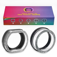 Nouveauté : Cache-phare LED 5D Angel Eye avec anneau halo RGB et clignotant intégré pour modification automobile
