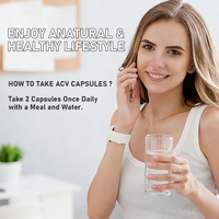 Cápsulas de Vinagre de Sidra de Manzana con Etiqueta Personalizada ODM, Suplemento Dietético que Apoya la Salud Intestinal y Promueve la Salud Digestiva para Mujeres