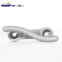 Étrier de quai robuste en acier inoxydable 316 moulé par investissement pour la fixation de cordes de yacht et de navire