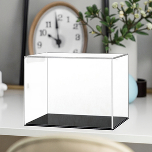 Customized Vertical <strong>Display</strong> Box with Black <strong>Base</strong> Modern Eco-Friendly Style Factory Assembled Clear <strong>Acrylic</strong> <strong>Display</strong> Stand - Product Image 3