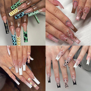 Poly Extension Gel Dual <strong>Nail</strong> <strong>Forms</strong> - 288pcs Clear <strong>Nail</strong> Extension Tips Set Enhancement <strong>Acrylic</strong> False <strong>Nails</strong> Manicure Tool 12 Sizes - Product Image 6