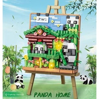 684PCS Set Blok Bangunan Edukatif DIY Kreatif, Mainan Model Bata Lukis dengan Lampu, untuk Dekorasi Rumah dan Kantor