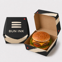 Sac en papier personnalisé pour emporter, pour poulet frit, burger, poisson et frites, emballage alimentaire pour les en-cas de rue, pour la restauration rapide