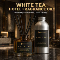 Huile parfumée en gros au thé blanc pour hôtels, longue durée, pour diffuseur de parfum, huile aromatique commerciale pour hall d'hôtel, chambre d'hôtes, spa